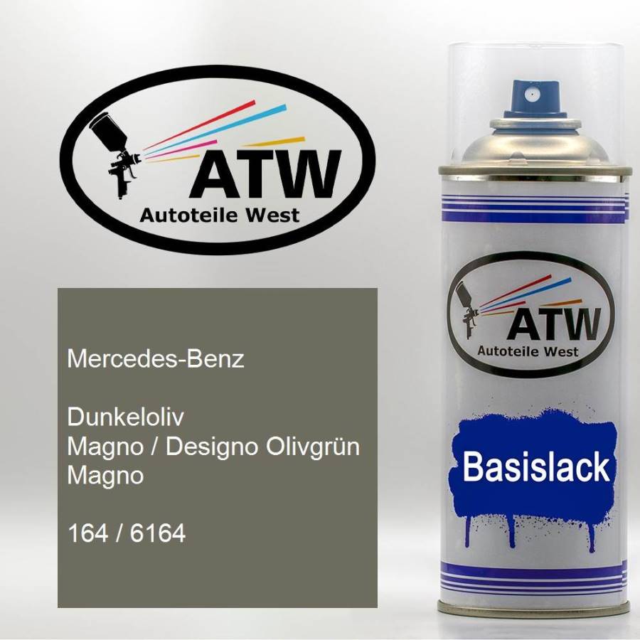 Mercedes-Benz, Dunkeloliv Magno / Designo Olivgrün Magno, 164 / 6164: 400ml Sprühdose, von ATW Autoteile West.